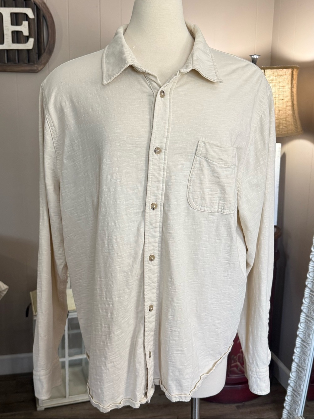 J. Crew • Textured Cotton Button Front Shirt